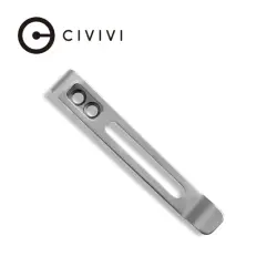 Кліпса кишенькова сталева Civivi без гвинтів CA-05B-V1