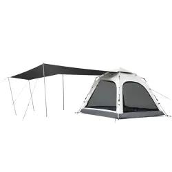 Намет тримісний автоматичний із тентом Naturehike Ango CNK2550WS010, L, сірий