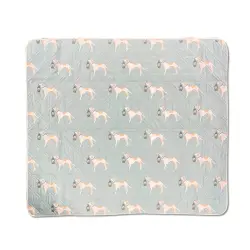 Килимок для пікніка Naturehike CNK2350WS010 170*200 см, блакитний із принтом