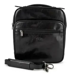 Чоловіча шкіряна сумка Tony Perotti Italico 7058 nero (90634) Чорна