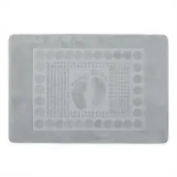 Коврик для ванной комнаты 50*80 см махровый серый Colorful Home 548-1-100G