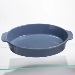 Форма для запікання овальна 36×22,5×7 (см) 2 літри Блакитна S1288