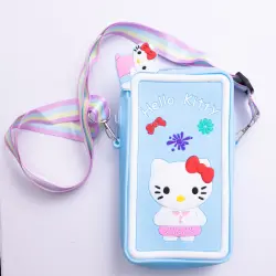 Дитяча силіконова сумочка-гаманець 17*9*2 см Блакитний HP-55-21BL