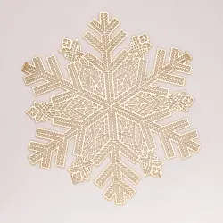 Килимок для сервірування столу Snowflake 38 см, золото HP-36327-13