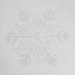 Килимок для сервірування столу Snowflake 38 см срібло HP-36327-21