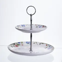 Етажерка Garden Rabbits порцелянова для фруктів та десертів 23*24 см HP-7323-6