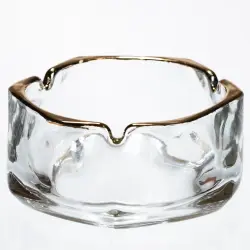Попільничка скляна 12 см Yiwu HP-34-66