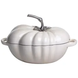 Каструля чавунна емальована Iron Tomato 2,5 л, білий Yiwu HP-FLG-20 BEIGE