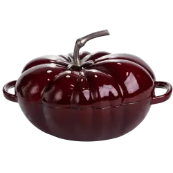 Каструля чавунна емальована Iron Tomato 2,5 л, бургунді Yiwu HP-FLG-20 burgundy