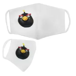 Багаторазова 4-х шарова захисна маска "Angry birds Бомб" розмір 3, 7-14 років
