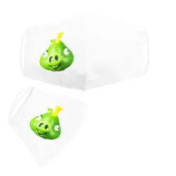 Багаторазова 4-х шарова захисна маска "Angry birds Король свиней" розмір 3, 7-14 років