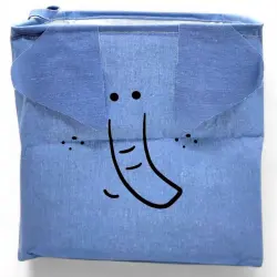 Кошик для іграшок, тканинний (синій)