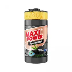 MAXI POWER Засіб для миття посуду Чорне вугілля 1л