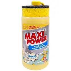 Засіб для миття посуду "MAXI POWER" 1л Банан