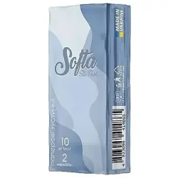 Softa хустинки носові 10х10 2ш білі