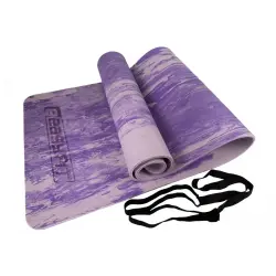 Килимок для йоги та фітнеса EasyFit s-EVA Mat 8 мм Фіолетовий
