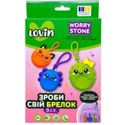Зроби свій брелок Worry Stones TM Lovin Набір для творчості з повітряним пластиліном (МОНСТРИ)