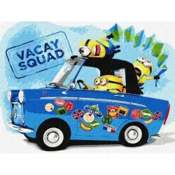 Картина по номерах для дітей UN "Minions (Посіпаки): Дорога у відпустку" 30x40см