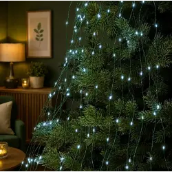 Гирлянда Конский хвост 600 LED 20 нитей 3 м зеленая, белый GarlandoPro 1733015GW