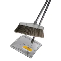 Комплект віник щітка совок довга ручка 25×25×95 см зелений Household HP-35015-7GR