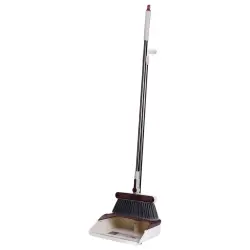Комплект віник щітка совок довга ручка 26×23×110 см коричневий Household HP-35015-9BR