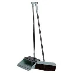 Комплект віник щітка совок довга ручка 26×24×103 см зелений Household HP-35015-10GR